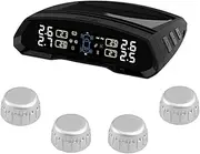 Car TPMS Tire Pressure Monitoring System Solar Type Monitor With 4pcs External Sensors