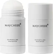 Hair Wax Stick, Styling Shaping Tidy Hair Finishing Wax, Non-greasy Styling Hair Pomade Stick Strong Hold Makes Hair Look Neat and Tidy, 40G.