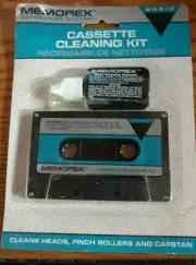 Vintage Memorex Cassette Head Cleaning Kit SafeGuard System 32011002 New Sealed