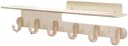 Storage White Wall Mounted Coat Rack Creative Clothes Storage Hooks for Entryway, Bedroom, Living Room, Porch Hooks(Small)