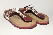 Papillio Gizeh Birko Flor Painted Bloom Red SOFT FOOTBED 35 Regular BNIB