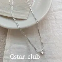 在飛比找蝦皮購物優惠-【Cstar】純銀項煉 蛇骨項鍊 S925銀 方塊項煉 小眾