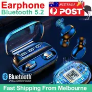 TWS Bluetooth 5.2 Wireless Earbuds Waterproof Headphone LED Display Earphones OZ