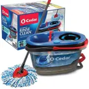 O-Cedar EasyWring RinseClean Spin Mop and Bucket System, Hands-Free System NEW