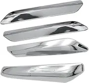 Aswalling 4Pcs/Set Car Front+Rear Bumper Strip Cover Trim Chrome Decoration for C5 2009 2010 2011 2012