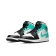 【NIKE 耐吉】喬丹 Air Jordan 1 Mid GS Island Green 蒂芬尼綠 休閒鞋 女鞋 554725-132