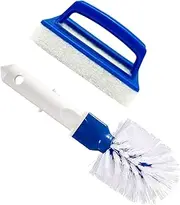Abaodam 2Pcs Pool Cleaning Brush Algae Brush Sponge Tool for Swimming Pool Maintenance for Use Cleans Tiles Corners with Dense Bristles