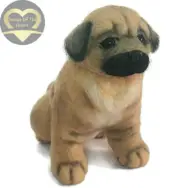 Cute Dog Lovers Gift Soft Stuffed Toy Doll Realistic Dog Plush Toy Figurine Pug