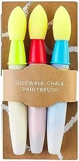 Snblzhef Washable Sidewalk Chalk Paint Brush Set Soft with Foam Brush Head Chalk Paint Stick Children's Gifts Kid's Paintbrush