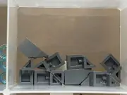 LEGO Parts - Dark Bluish Gray Wedge 2 x 1 x 2/3 Right - No 29119 - QTY 10