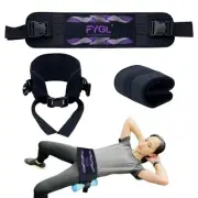 Hip-Thrust-Belt, Foldable Design, Slip-Resistant Padding, Supports 300 lbs, I...