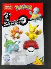 MEGA Construx Pokemon KANTO Partners Building Set Factory 90pcs