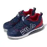 在飛比找遠傳friDay購物優惠-Fila 休閒鞋 J401Y 中大童鞋 小朋友 藍 紅 氣墊