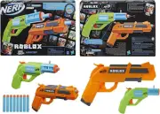 NERF Roblox Jailbreak Armor Includes 2 Hammer Action Blasters Ages 8+ Toy Gun