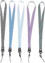 SEWACC 5Pcs Durable Camera Hanging Ropes for Id Cards and Work Badges Random Colors Lanyards for Phones and Cameras Lightweight and Comfortable