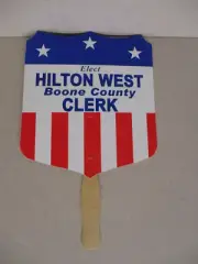 BOONE COUNTY ARKANSAS ELECTION FAN, CARDBOARD