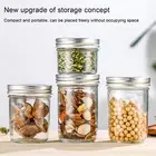 Pantry Organization Container Wide Mouth Storage Jar Glass Sealed with Airtight