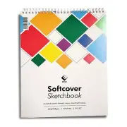 case pack 24books! EDGE TOP COIL SOFTCOVER SKETCHPAD 9"X12" 50SHT