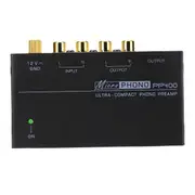 PP400 Ultra-Compact Phono Preamp Preamplifier with Interface for Turntable Tube Amplifier Speakers EU Plug Black