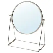 LASSBYN table mirror, silver-colour, 17 cm