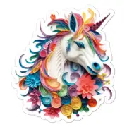 Unicorn, Vinyl Decal Sticker, Indoor Outdoor, 3 Sizes, #9574