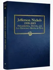 New Whitman Classic Coin Album #9116 Jefferson Nickels 1938-2003