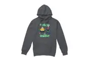 SpongeBob SquarePants Mens Mermaid Man & Barnacle Boy Hoodie (Charcoal) - UTTV8820