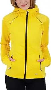 [DEPROC A.C.T.I.V.E] Elmcourt II Women's Knitted Fleece Jacket with Lightweight Hood Transition Jacket Windbreaker Knitted Fleece Jacket