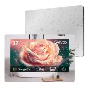 SYLVOX 32'' Smart TV Bathroom Mirror TV Waterproof Built-in App wifi bluetooth