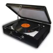 Jensen JTA-420 Portable 3-Speed Stereo Turntable w/ Built-In Speakers