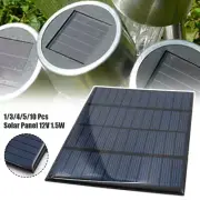 1/3/4/5/10 Pcs 12V 1.5W Mini Power Solar Panel DIY Small Cell Module Charger
