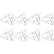 8 Pcs Fixing Buckle Cabinet Accessories Organizer Corner Protector Triangle