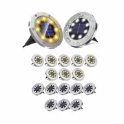 8X LED Solar Inground Lights Recessed 8LED Buried Outdoor Garden Deck Path