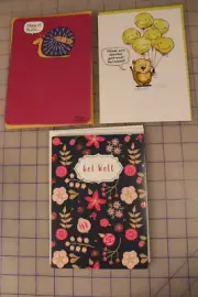 Lot of 8 Get Well Cards by Recycled Paper Greetings Cards 3 diff styles
