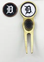 MLB Golf Divot Repair Tool Bronze w/ Ballmark Detroit Tigers