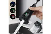 ACA Kitchen Faucet head Replacement Pull out Spray head w/Digital Temperature Display Black Universal