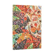 2025-2026 18-Month Diary Paperblanks Mini Week-At-A-Time Horiz. Hardcover Gaudi's Sun