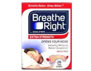 BREATHE RIGHT NASAL STRIP EXTRA STRENTH TAN STRIPS 26CT