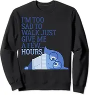 [Disney] Pixar Inside Out I'm Too Sad To Walk Emotion Portrait Sweatshirt