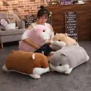 50-90CM Hamster Plush Toys Soft Long Bolster Stuffed Animals Pillow Home Decor