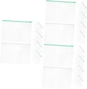 KALLORY 3sets A4 Size Zipper File Folder Nice Holder for School Portable Document Folder Pencil Pouch Envelopes 20pcs*3