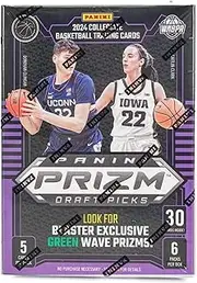 2024 Panini Prizm Collegiate Draft Picks Basketball Trading Card Hobby Blaster Box (Exclusive Green Wave Prizms)