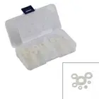 250pcs/set White Nylon Flat Washer Assortment Kit M2-m8 Screw Bolt Accessories
