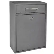 Mail Boss 7415 High Security Steel Locking Mailbox Comment Letter Deposit, Gr...