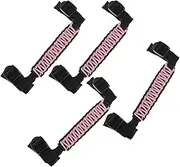 X AUTOHAUX Roll Bar Grab Handles for Jeep Wrangler 2024-2025 Grip Handle Holder Nylon PVC Pink 4 Pcs
