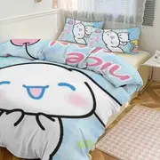 a2339 Cute Cinnamoroll Cartoon Character Duvet Cover Set Bedding Set 3D Cartoon Printed Comfortable And Soft Bed Set Room Decor for Bedroom jfr2339