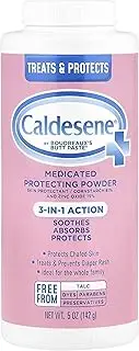 Caldesene Medicated Protecting Powder with Zinc Oxide & Cornstarch, 5 oz (Pack of 6)