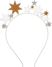 [Ipetboom] Glitter Headband Creative Headband Glitter Headband Bridal Star Headwear Decorative Headband Star Hair Clasp Party Headwear Bride Headdress Lady Hair Clasp Party Headdress