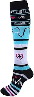 VCODWCSJO 5 pairs Cycling Compression Socks For Men Women To Prevent Varicose Vein Edema Diabetes Knee Exercise Socks Outdoor Running Hiking-32224-S M