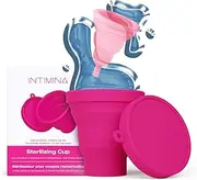 Intimina Sterilizing Cup - Collapsible Container for On-The-Go Menstrual Cups Sterilization, Menstrual Cup Sterilizer, Period Cup Sterilizer, Copa Menstrual Kit